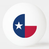 Staatsflagge Texas Tischtennisball (Rückseite)