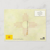 Staatsflagge und Siegel in Mexiko Postkarte (Rückseite)