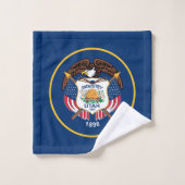 Staatsflagge Utah Badhandtuch Set (Waschlappen)