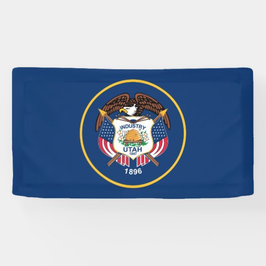 Staatsflagge Utah Banner (Horizontal)