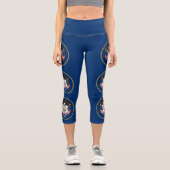 Staatsflagge Utah Capri Leggings (Vorderseite)