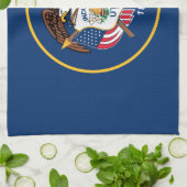 Staatsflagge Utah Geschirrtuch (Gefaltet)
