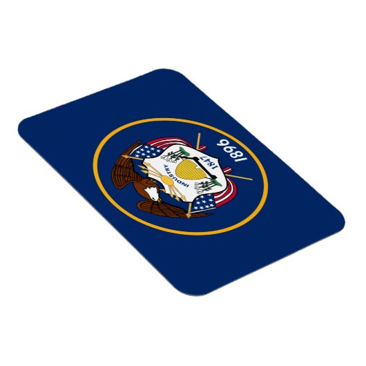 Staatsflagge Utah Magnet (Rechte Seite)