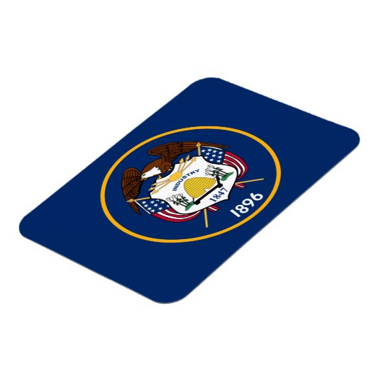 Staatsflagge Utah Magnet (Linke Seite)