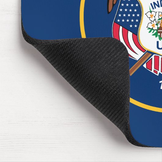 Staatsflagge Utah Mousepad (Ecke)