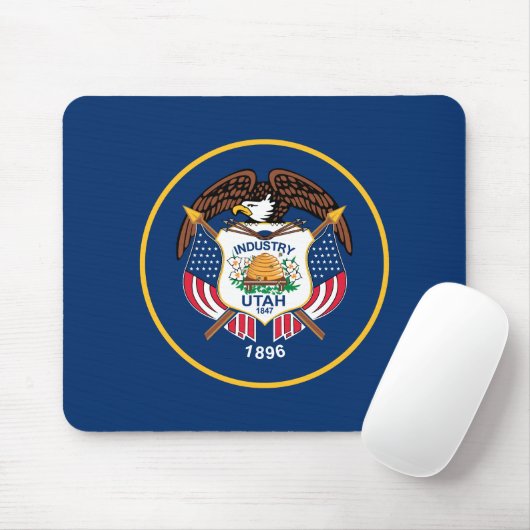 Staatsflagge Utah Mousepad (Mit Mouse)