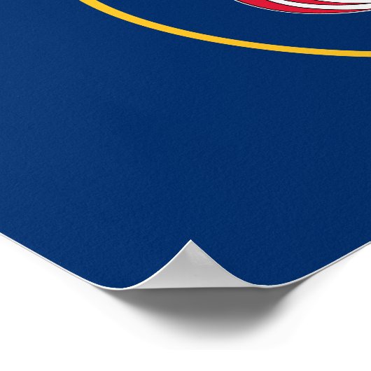 Staatsflagge Utah Poster (Ecke)