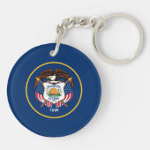 Staatsflagge Utah Schlüsselanhänger (Rückseite)