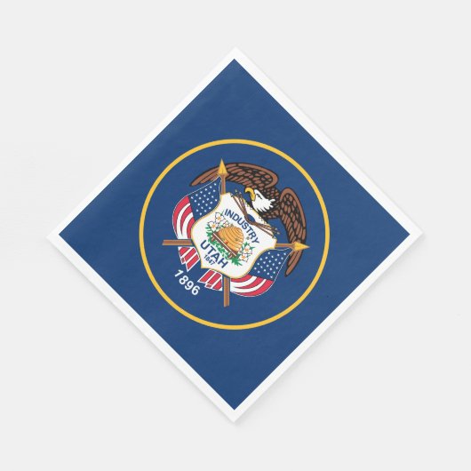 Staatsflagge Utah Serviette (Ecke)