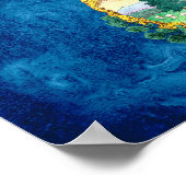 Staatsflagge Vermont Poster (Ecke)