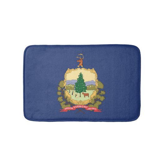 Staatsflagge Vermont, USA Badematte (Vorderseite)