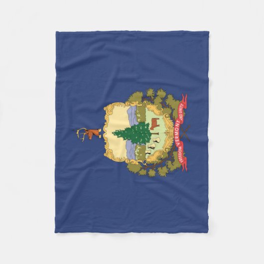 Staatsflagge Vermont, USA Fleecedecke (Vorderseite)