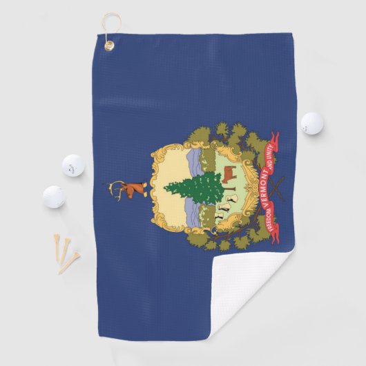 Staatsflagge Vermont, USA Golfhandtuch (Insitu)