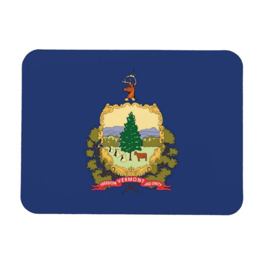 Staatsflagge Vermont, USA Magnet (Horizontal)