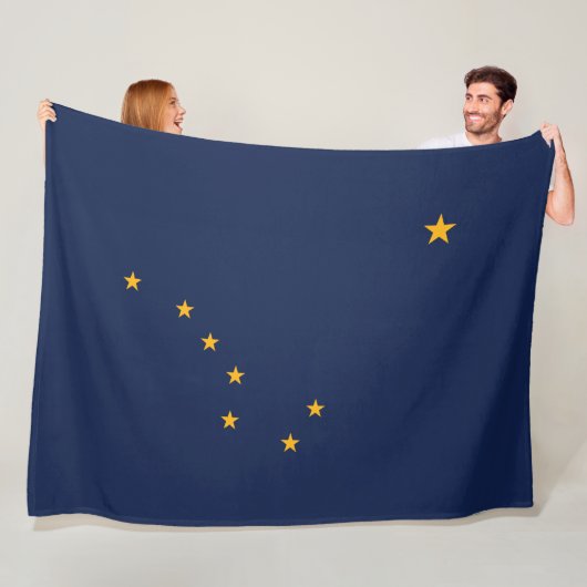 Staatsflagge von Alaska Fleecedecke (Beispiel)