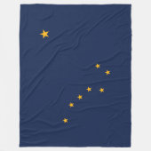 Staatsflagge von Alaska Fleecedecke (Vorderseite)