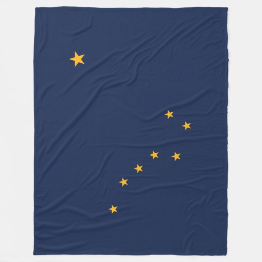 Staatsflagge von Alaska Fleecedecke (Vorderseite)