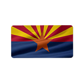 Staatsflagge von Arizona Adressaufkleber