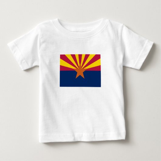 Staatsflagge von Arizona Baby T-shirt (Vorderseite)