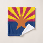 Staatsflagge von Arizona Badhandtuch Set (Waschlappen)