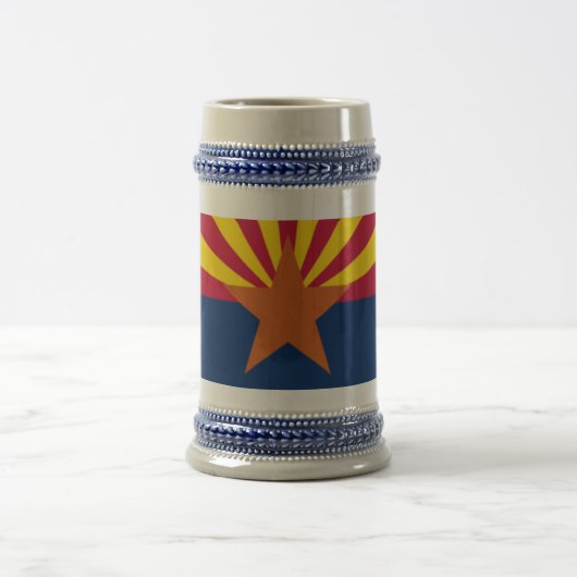 Staatsflagge von Arizona Bierglas (Mittel)