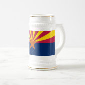Staatsflagge von Arizona Bierglas (VorderseiteRechts)
