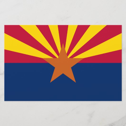 Staatsflagge von Arizona Briefpapier (Vorderseite)