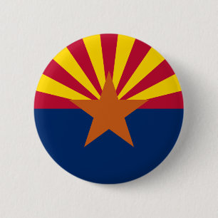 Staatsflagge von Arizona Button