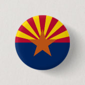 Staatsflagge von Arizona Button (Vorderseite)