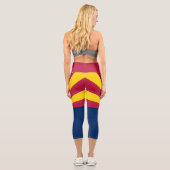 Staatsflagge von Arizona Capri Leggings (Rückseite)