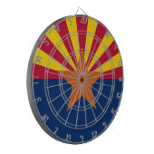Staatsflagge von Arizona Dartscheibe (Vorderseite Links)