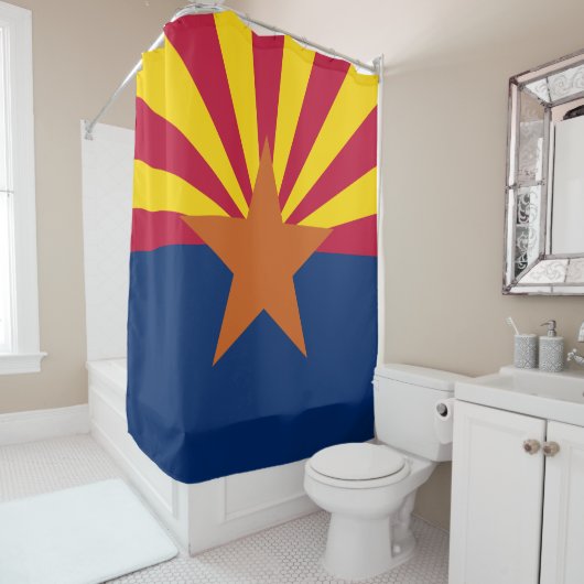 Staatsflagge von Arizona Duschvorhang (Beispiel)
