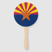 Staatsflagge von Arizona Fächer (Rückseite)