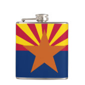 Staatsflagge von Arizona Flachmann (Vorderseite)