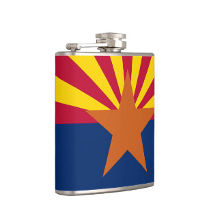 Staatsflagge von Arizona Flachmann