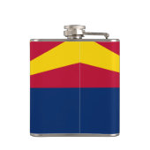 Staatsflagge von Arizona Flachmann (Rückseite)
