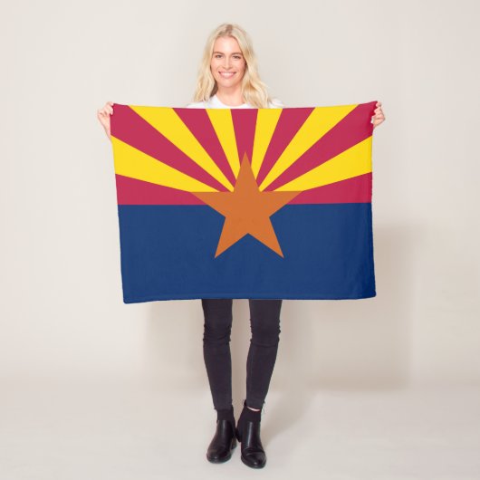 Staatsflagge von Arizona Fleecedecke (Beispiel)
