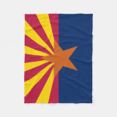Staatsflagge von Arizona Fleecedecke (Vorderseite)