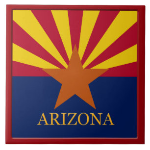 Staatsflagge von Arizona Fliese