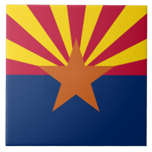 Staatsflagge von Arizona Fliese