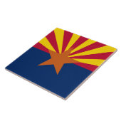 Staatsflagge von Arizona Fliese (Seite)