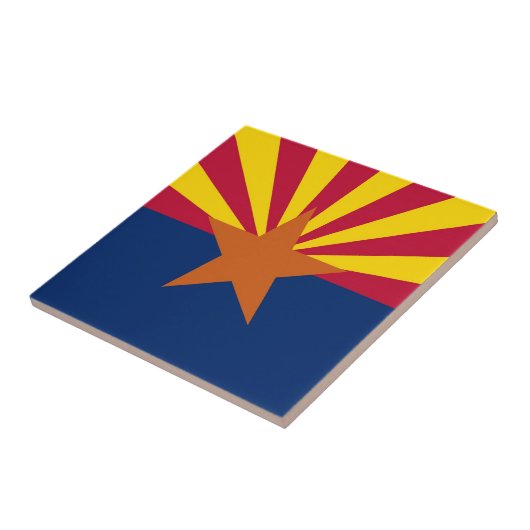 Staatsflagge von Arizona Fliese (Seite)