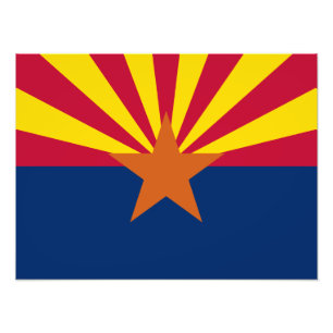 Staatsflagge von Arizona Fotodruck
