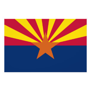 Staatsflagge von Arizona Fotodruck