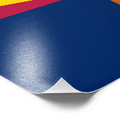 Staatsflagge von Arizona Fotodruck (Ecke)