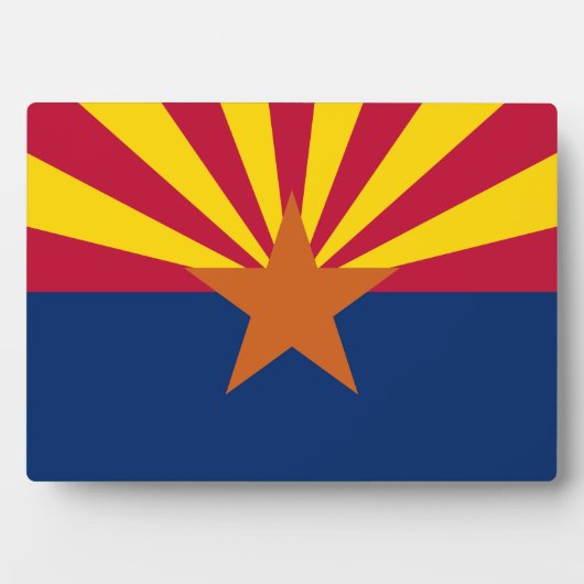Staatsflagge von Arizona Fotoplatte (Vorderseite)