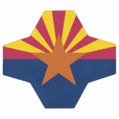 Staatsflagge von Arizona Fußball (Flach)