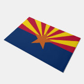 Staatsflagge von Arizona Fußmatte (Schrägansicht)