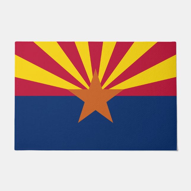 Staatsflagge von Arizona Fußmatte (Vorderseite)