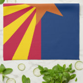 Staatsflagge von Arizona Geschirrtuch (Gefaltet)